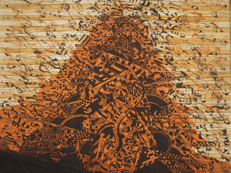 Georges DUSSAU : Le Jardin de Polymnie, Gravure originale (photo de détail 4) - Crédit photo : Galerie Art.Paris