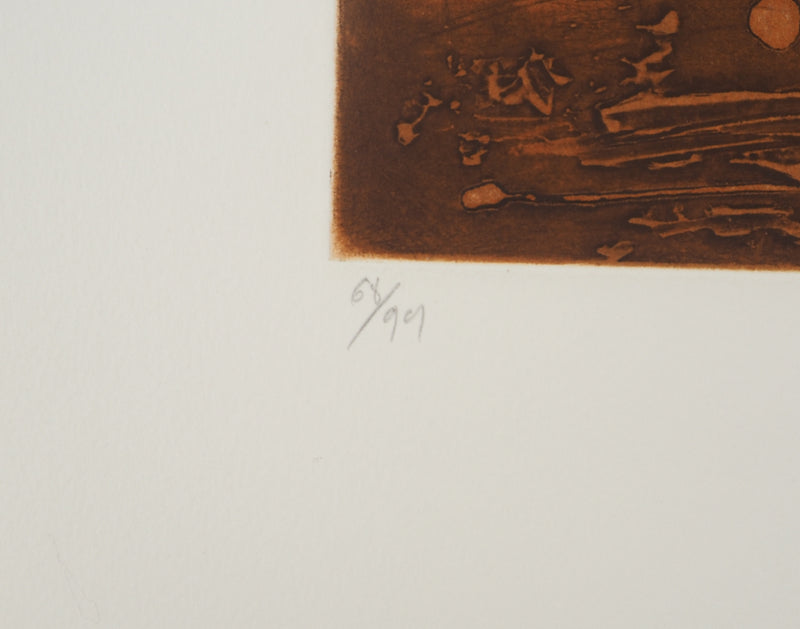 Georges DUSSAU : Les Chemins de papier, Gravure originale (photo de détail 6) - Crédit photo : Galerie Art.Paris