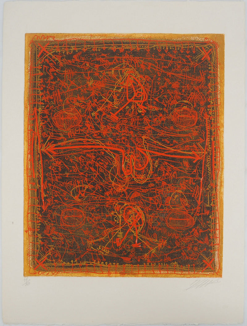 Georges DUSSAU : Double face, Gravure originale (vue générale) - Crédit photo : Galerie Art.Paris