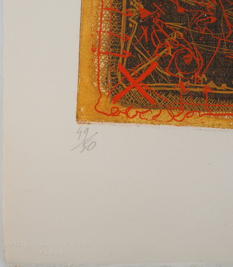 Georges DUSSAU : Double face, Gravure originale (photo de détail 5) - Crédit photo : Galerie Art.Paris
