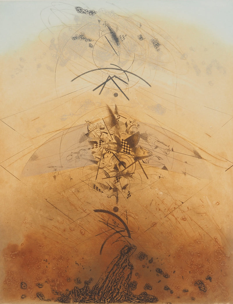 Georges DUSSAU : Le temps du retour, Gravure originale (photo de détail 3) - Crédit photo : Galerie Art.Paris