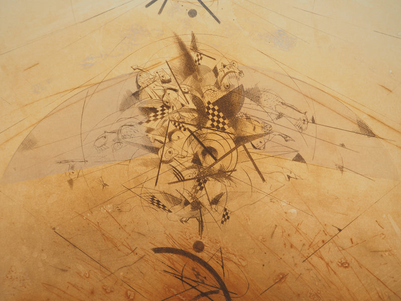 Georges DUSSAU : Le temps du retour, Gravure originale (photo de détail 4) - Crédit photo : Galerie Art.Paris