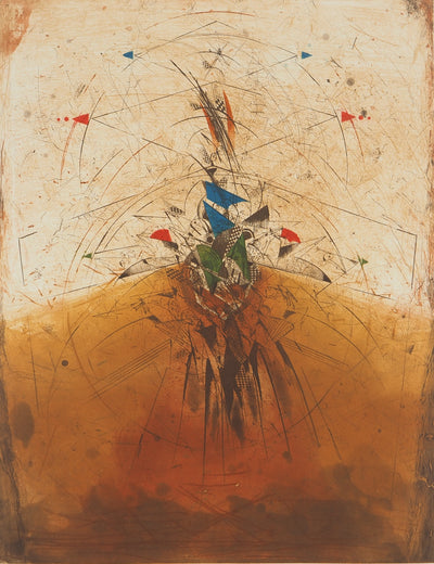 Georges DUSSAU : Le retour des vestales, Gravure originale (photo de détail 3) - Crédit photo : Galerie Art.Paris
