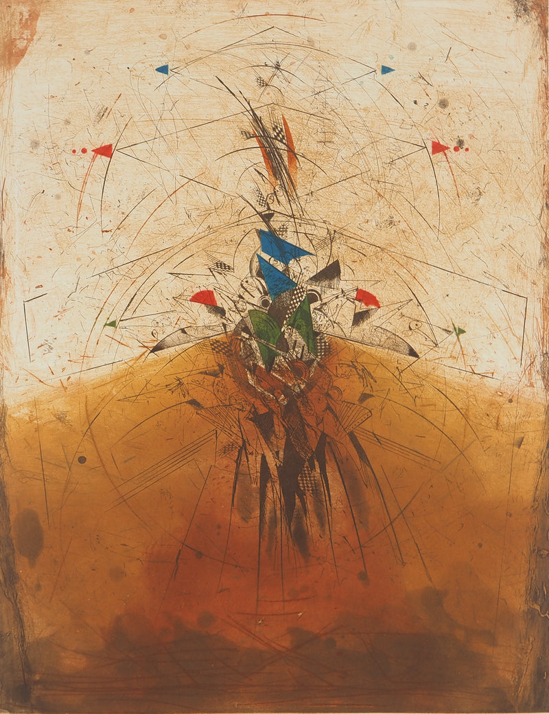 Georges DUSSAU : Le retour des vestales, Gravure originale (photo de détail 3) - Crédit photo : Galerie Art.Paris