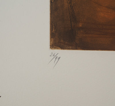 Georges DUSSAU : Le retour des vestales, Gravure originale (photo de détail 5) - Crédit photo : Galerie Art.Paris