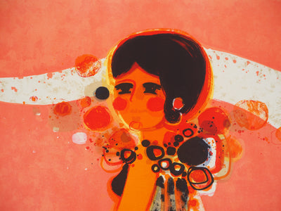 Frédéric MENGUY : La mondaine, Lithographie originale (photo de détail 5) - Crédit photo : Galerie Art.Paris