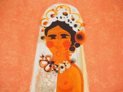 Frédéric MENGUY : La mariée, Lithographie originale (photo de détail 4) - Crédit photo : Galerie Art.Paris