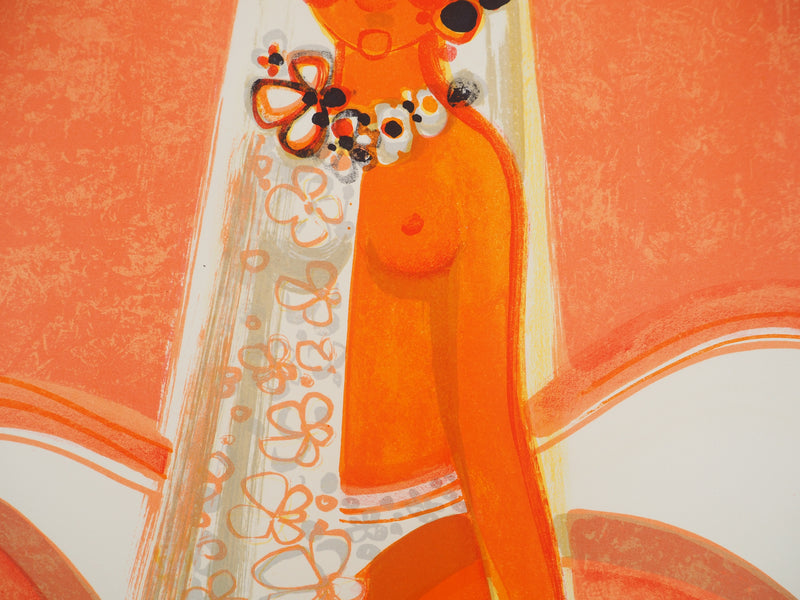 Frédéric MENGUY : La mariée, Lithographie originale (photo de détail 5) - Crédit photo : Galerie Art.Paris