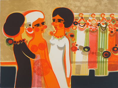 Frédéric MENGUY : L'habillage, Lithographie originale (photo de détail 3) - Crédit photo : Galerie Art.Paris