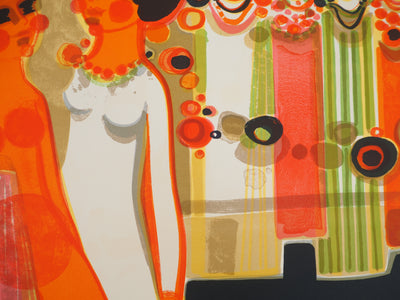 Frédéric MENGUY : L'habillage, Lithographie originale (photo de détail 5) - Crédit photo : Galerie Art.Paris