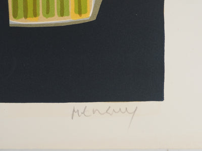 Frédéric MENGUY : L'habillage, Lithographie originale (photo de détail 2) - Crédit photo : Galerie Art.Paris