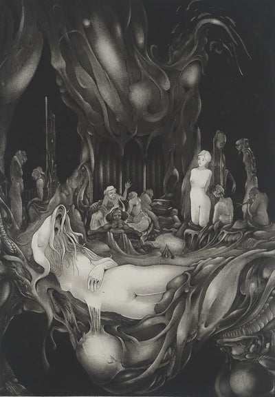 Pierre SPALAIKOVITCH : La luxure, Gravure originale (photo de détail 3) - Crédit photo : Galerie Art.Paris