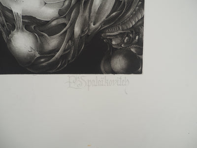 Pierre SPALAIKOVITCH : La luxure, Gravure originale (photo de détail 2) - Crédit photo : Galerie Art.Paris