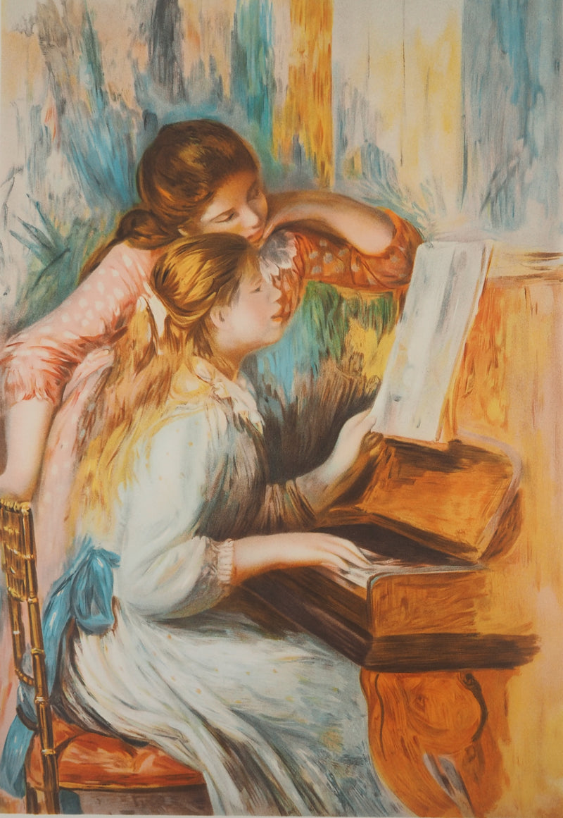 Pierre Auguste RENOIR : Jeunes filles au piano, Lithographie originale (photo de détail 3) - Crédit photo : Galerie Art.Paris