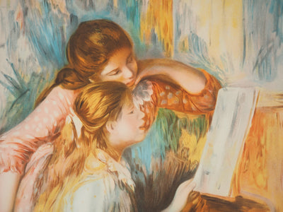 Pierre Auguste RENOIR : Jeunes filles au piano, Lithographie originale (photo de détail 4) - Crédit photo : Galerie Art.Paris