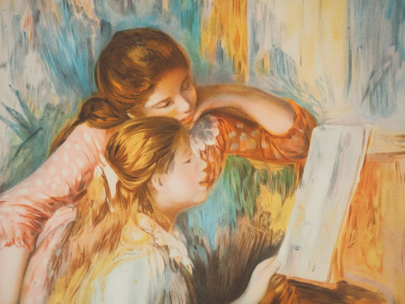 Pierre Auguste RENOIR : Jeunes filles au piano, Lithographie originale (photo de détail 4) - Crédit photo : Galerie Art.Paris