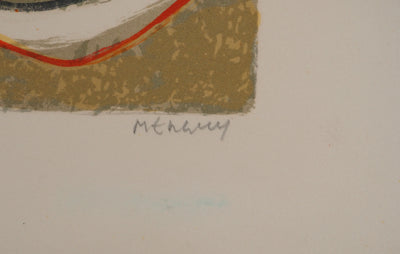 Frédéric MENGUY : Jeune fille à la fleur, Lithographie originale (photo de détail 2) - Crédit photo : Galerie Art.Paris