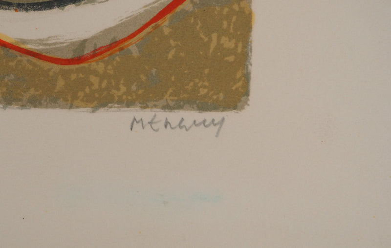 Frédéric MENGUY : Jeune fille à la fleur, Lithographie originale (photo de détail 2) - Crédit photo : Galerie Art.Paris