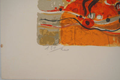 Frédéric MENGUY : Jeune fille à la fleur, Lithographie originale (photo de détail 5) - Crédit photo : Galerie Art.Paris