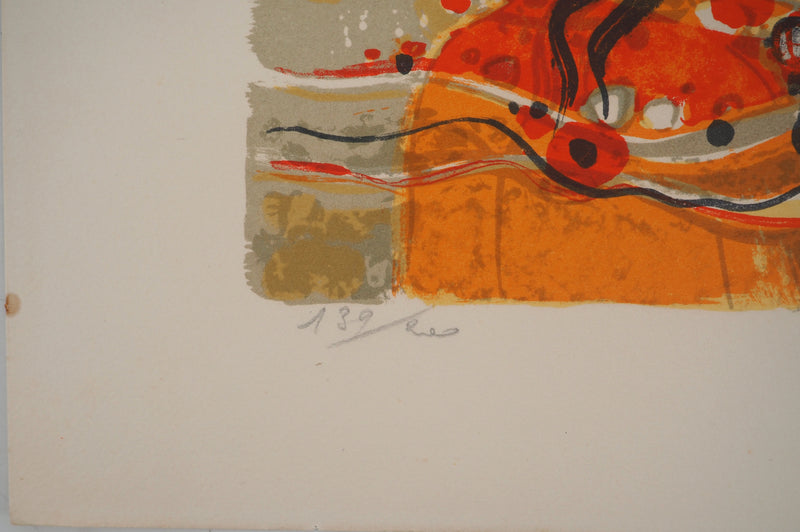 Frédéric MENGUY : Jeune fille à la fleur, Lithographie originale (photo de détail 5) - Crédit photo : Galerie Art.Paris