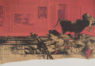 Claude HASTAIRE : L'actualité de Goya VI, Lithographie originale (photo de détail 3) - Crédit photo : Galerie Art.Paris