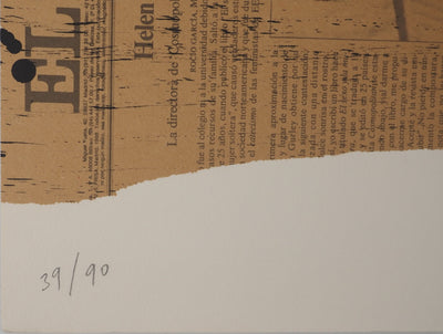 Claude HASTAIRE : L'actualité de Goya VI, Lithographie originale (photo de détail 6) - Crédit photo : Galerie Art.Paris