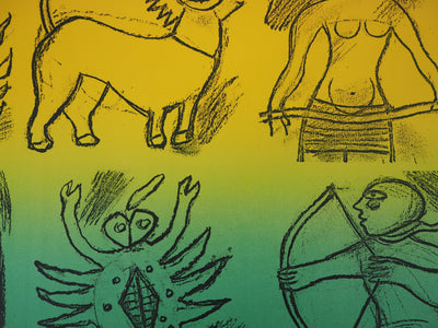 Guillaume CORNEILLE : Les douze signes du zodiaque, Lithographie originale (photo de détail 5) - Crédit photo : Galerie Art.Paris