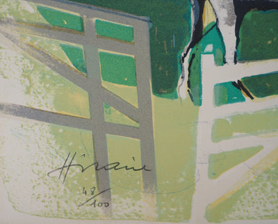 Camille HILAIRE : Maison normande à colombage, Lithographie originale (photo de détail 2) - Crédit photo : Galerie Art.Paris