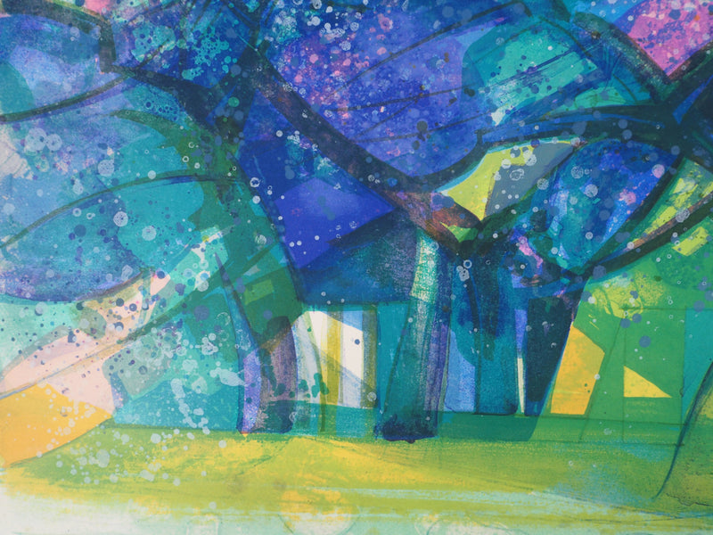 Camille HILAIRE : Normandie, les pommiers en fleur, Lithographie originale (photo de détail 8) - Crédit photo : Galerie Art.Paris
