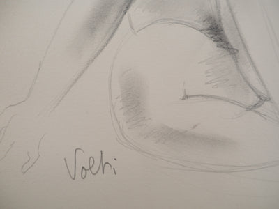 Antoniucci VOLTI : Modèle assis, c, Dessin original (photo de détail 2) - Crédit photo : Galerie Art.Paris