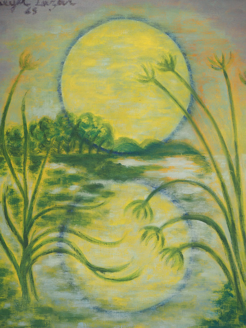 Meyer LAZAR : Soleil couchant, Lac de Galilée, Tableau original (photo de détail 8) - Crédit photo : Galerie Art.Paris