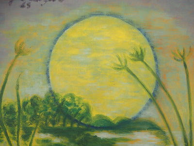 Meyer LAZAR : Soleil couchant, Lac de Galilée, Tableau original (photo de détail 7) - Crédit photo : Galerie Art.Paris