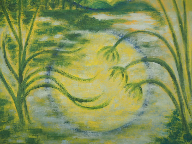 Meyer LAZAR : Soleil couchant, Lac de Galilée, Tableau original (photo de détail 3) - Crédit photo : Galerie Art.Paris