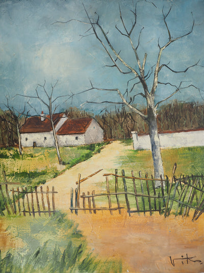 Victor VIKO : La campagne, Tableau original (photo de détail 3) - Crédit photo : Galerie Art.Paris