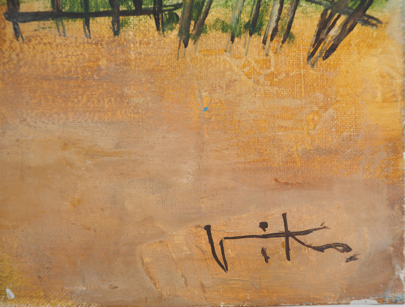 Victor VIKO : La campagne, Tableau original (photo de détail 2) - Crédit photo : Galerie Art.Paris