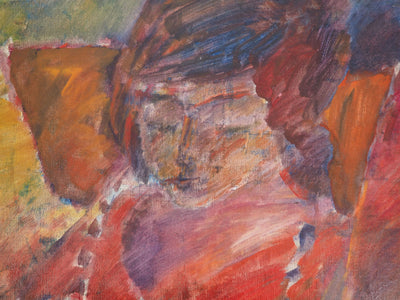 Pierre GARCIA-FONS : Femme au repos, Huile sur toile signée