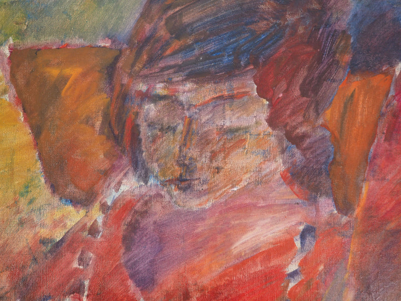 Pierre GARCIA-FONS : Femme au repos, Huile sur toile signée
