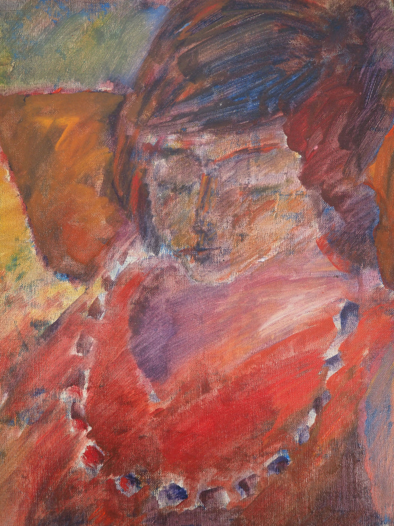 Pierre GARCIA-FONS : Femme au repos, Huile sur toile signée