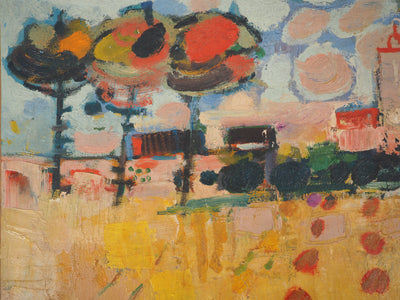 Albert ZAVARO : Paysages aux meules de foin, c, Tableau original (photo de détail 4) - Crédit photo : Galerie Art.Paris