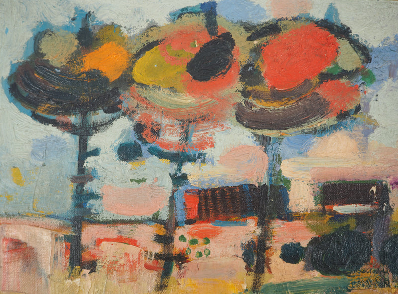 Albert ZAVARO : Paysages aux meules de foin, c, Tableau original (photo de détail 7) - Crédit photo : Galerie Art.Paris