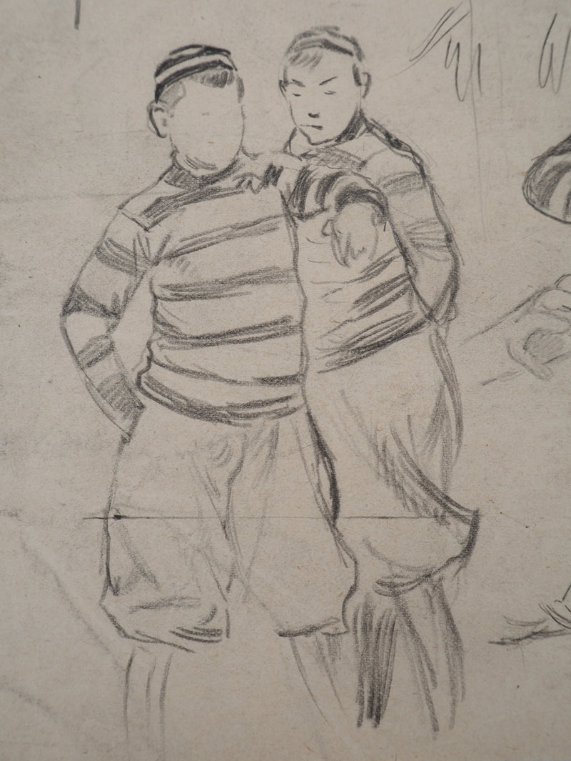 Léopold Franz KOWALSKI : Le jeu, c, Dessin original (photo de détail 3) - Crédit photo : Galerie Art.Paris