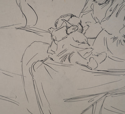 Léopold Franz KOWALSKI : Une mère et son enfant, c, Dessin original (photo de détail 4) - Crédit photo : Galerie Art.Paris