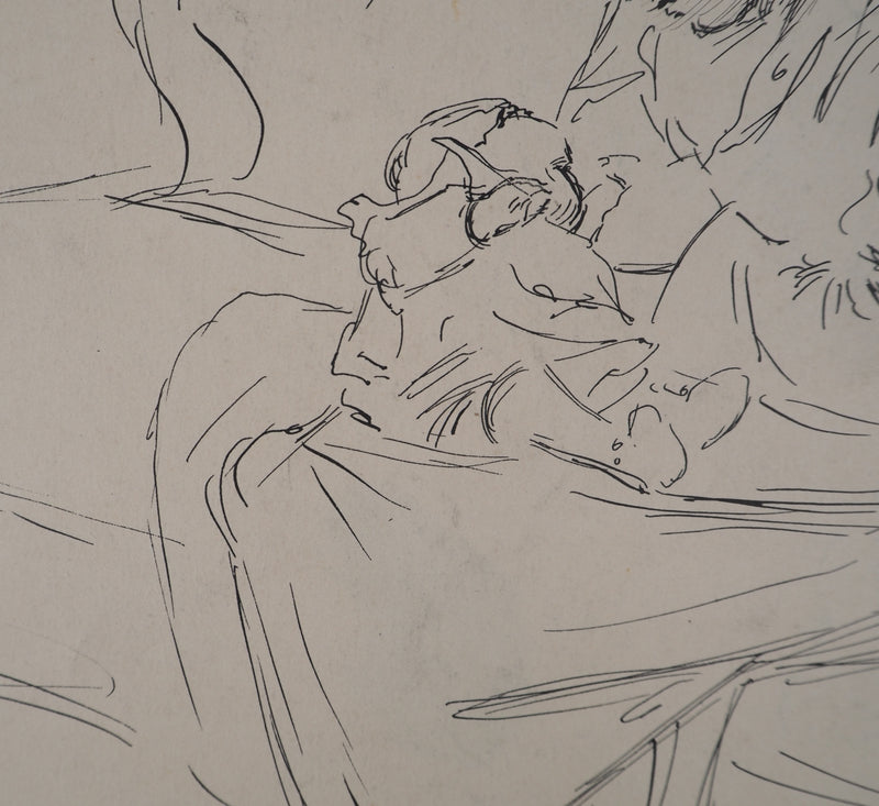 Léopold Franz KOWALSKI : Une mère et son enfant, c, Dessin original (photo de détail 4) - Crédit photo : Galerie Art.Paris