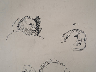 Léopold Franz KOWALSKI : Une mère et son enfant, c, Dessin original (photo de détail 6) - Crédit photo : Galerie Art.Paris