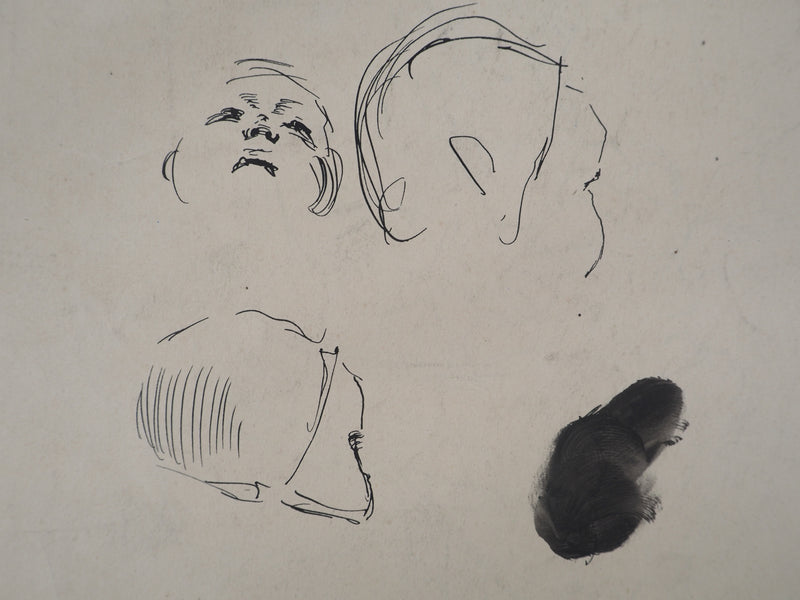 Léopold Franz KOWALSKI : Une mère et son enfant, c, Dessin original (photo de détail 7) - Crédit photo : Galerie Art.Paris