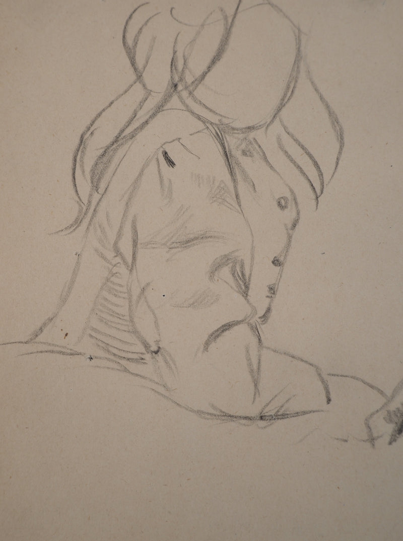Léopold Franz KOWALSKI : Deux esquisses de veste, c, Dessin original (photo de détail 3) - Crédit photo : Galerie Art.Paris