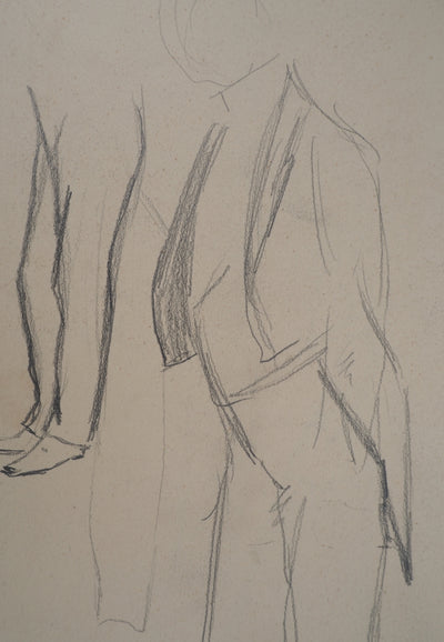 Léopold Franz KOWALSKI : Homme en smoking, c, Dessin original (photo de détail 6) - Crédit photo : Galerie Art.Paris