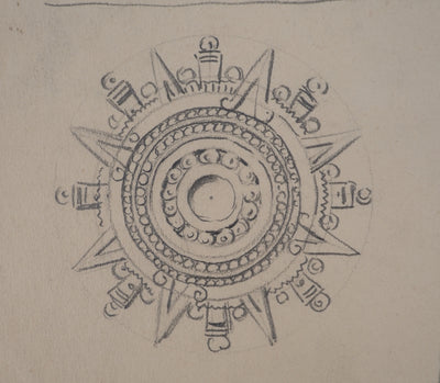 Léopold Franz KOWALSKI : Etude de la culture amérindienne, c, Dessin original (photo de détail 5) - Crédit photo : Galerie Art.Paris