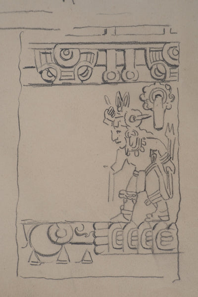 Léopold Franz KOWALSKI : Etude de la culture amérindienne, c, Dessin original (photo de détail 4) - Crédit photo : Galerie Art.Paris