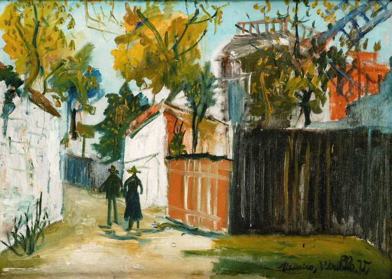 Maurice UTRILLO : Le Moulin de la Galette à Montmartre, c, Tableau original (photo de détail 2) - Crédit photo : Galerie Art.Paris